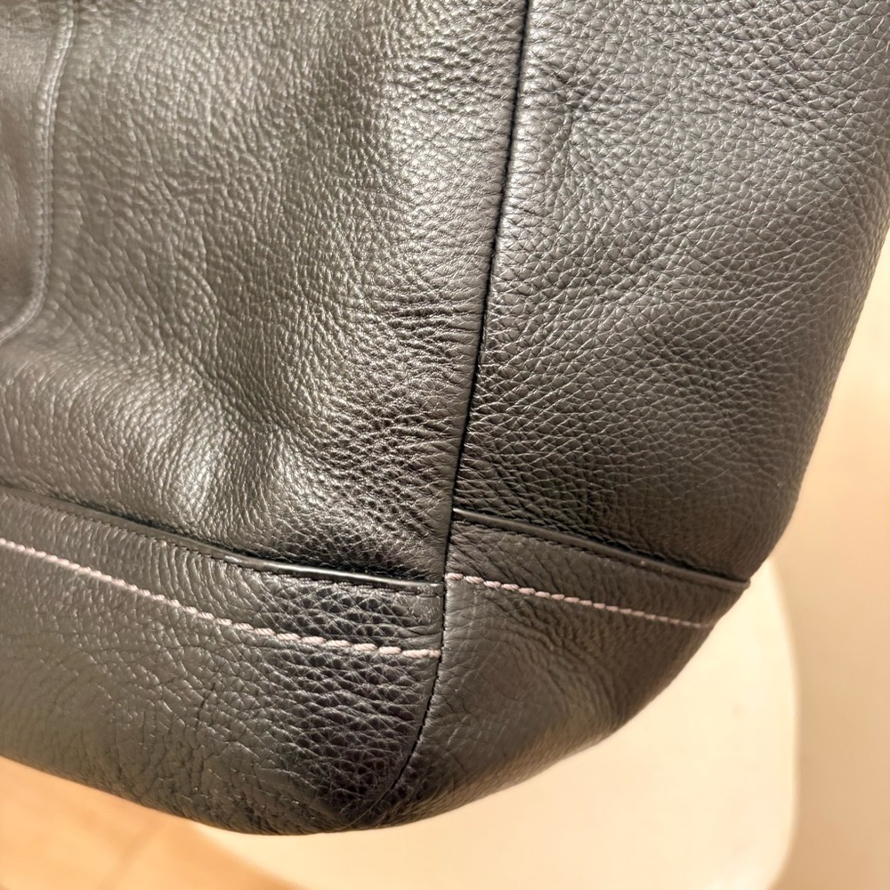 Coach Black Leather Tote Bag - Picture 16 of 16